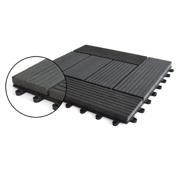 Eco-Friendly and Waterproof Anti-Slip Composite WPC DIY 300X300 Wood Plastic Composite Tiles Engineered Decking Floor Tiles